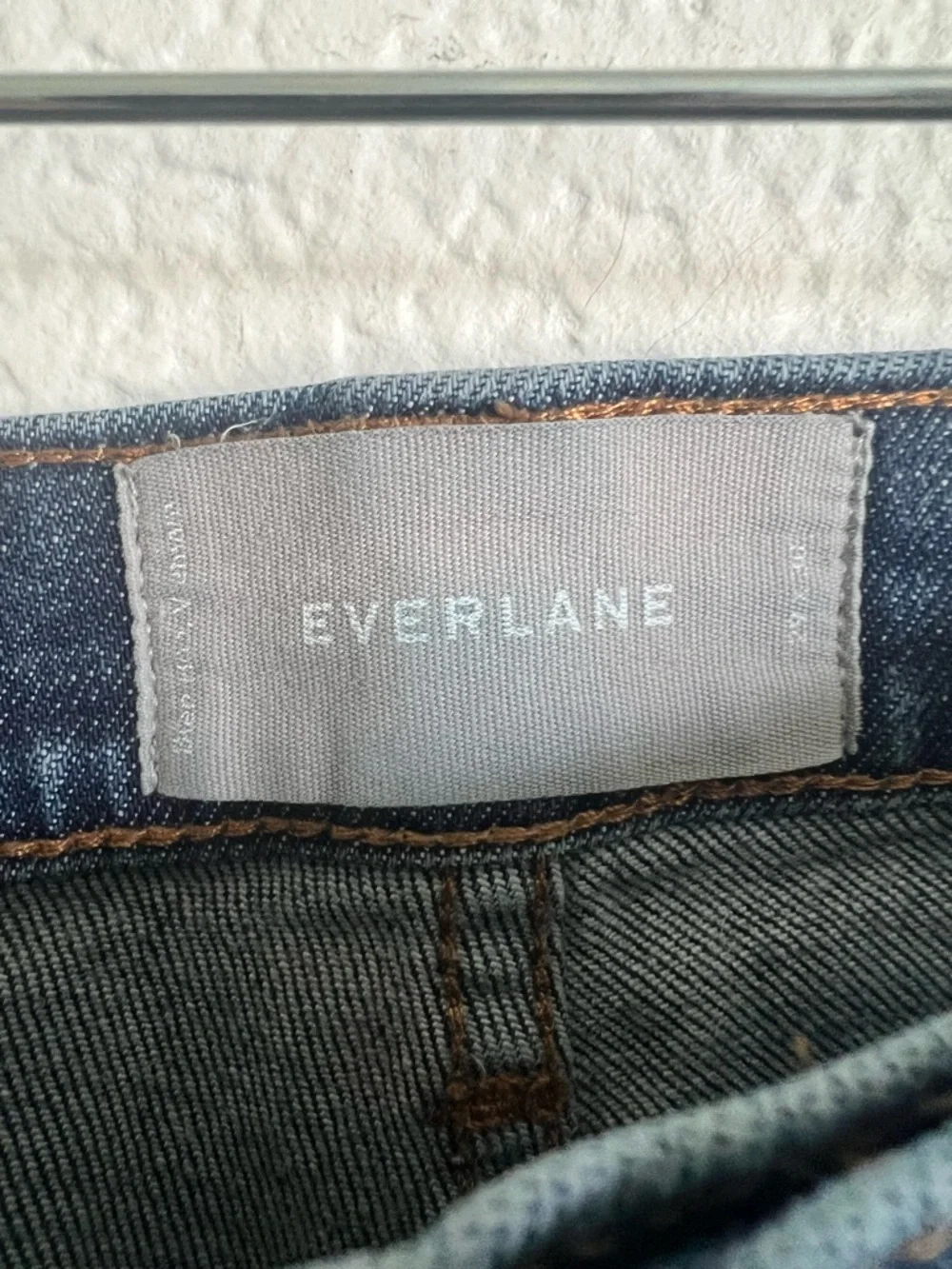 Everlane 29” Waist Straight Leg Jeans Dark Wash Blue - Picture 2 of 7
